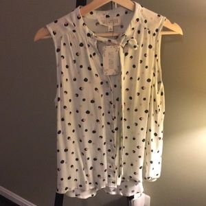 Brand new polka dot top